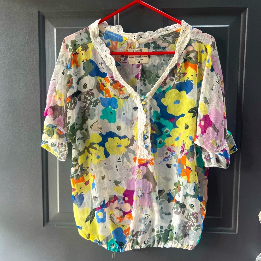 Floral Multicolor Women's Top